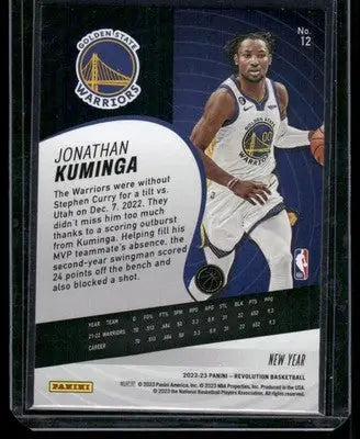 2022-23 Panini Revolution New Year Jonathan Kuminga #12 Basketball - Basketball Card Single