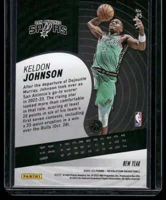 2022-23 Panini Revolution New Year Keldon Johnson #95 Basketball - Basketball Card Single