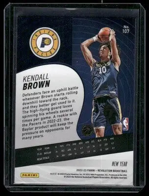 2022-23 Panini Revolution New Year Kendall Brown #107 RC Basketball - Basketball Card Single