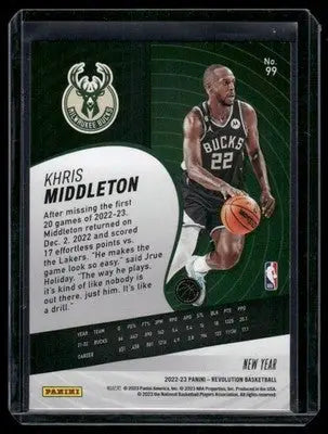 2022-23 Panini Revolution New Year Khris Middleton #99 Basketball - Basketball Card Single