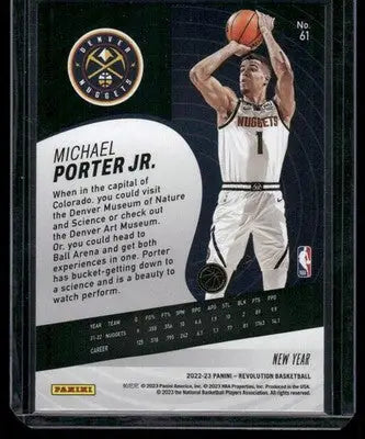 2022-23 Panini Revolution New Year Michael Porter Jr. #61 / Basketball - Basketball Card Single