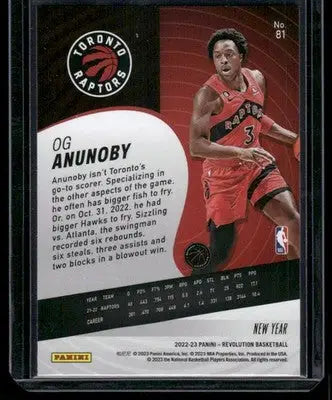 2022-23 Panini Revolution New Year OG Anunoby #81 Basketball - Basketball Card Single