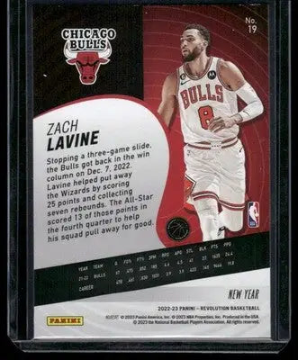 2022-23 Panini Revolution New Year Zach LaVine #19 Basketball - Basketball Card Single