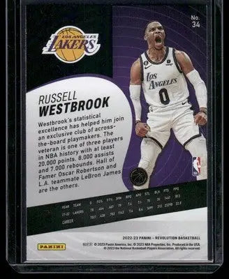 2022-23 Panini Revolution Russell Westbrook #34 Groove Basketball - Basketball Card Single