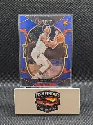 2022-23 Panini Select #100 Johnny Davis Blue Prizms Rookie Washington Wizards - Basketball Card Single