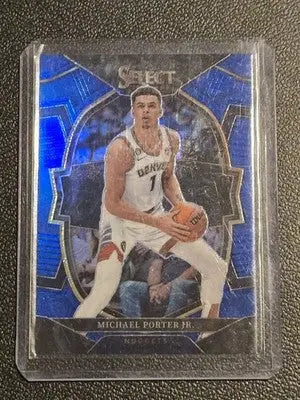 2022-23 Panini Select #14 Michael Porter Jr. Blue Prizms - Basketball Card Single