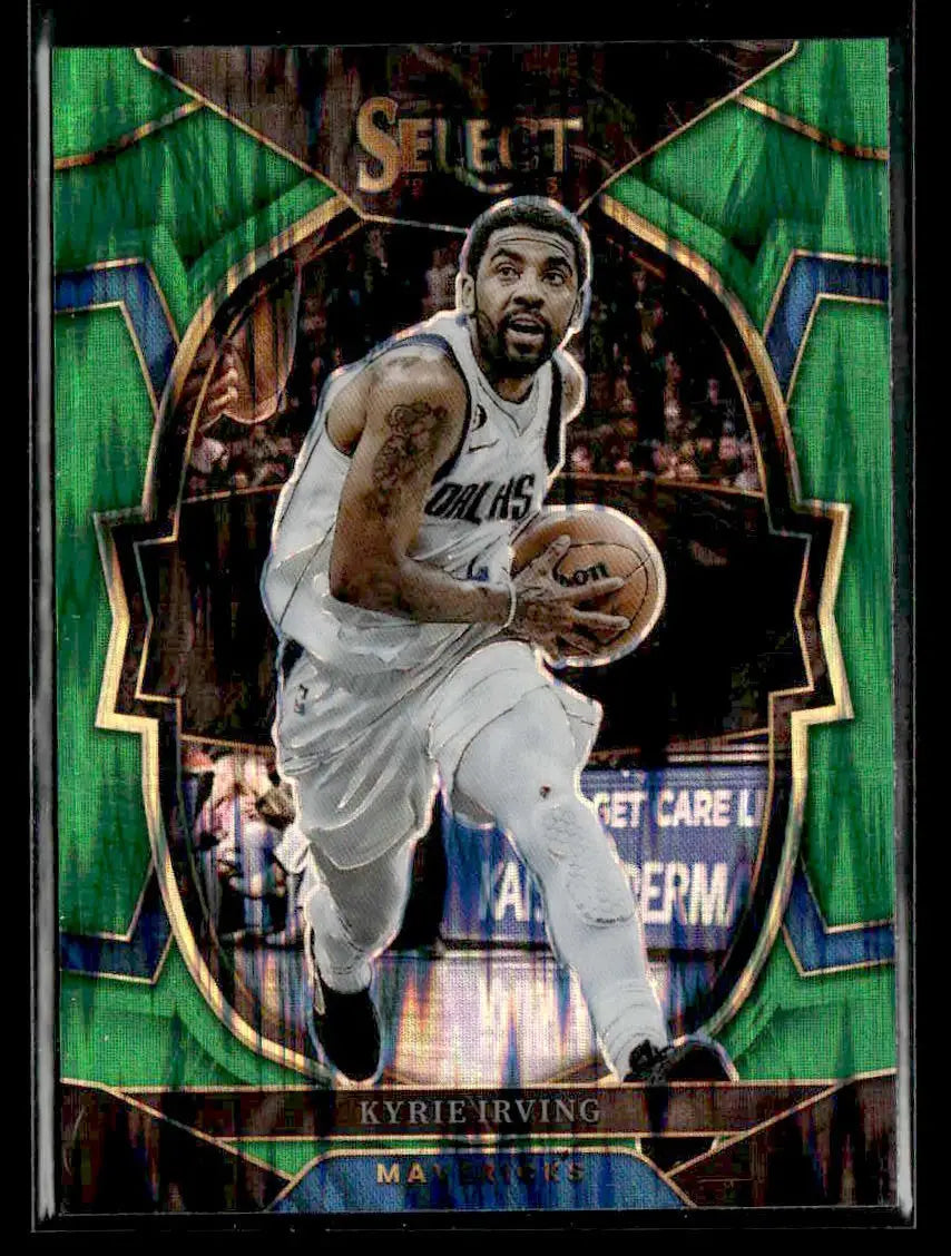 2022-23 Panini Select #30 Kyrie Irving Green Shock Prizms - Basketball Card Single