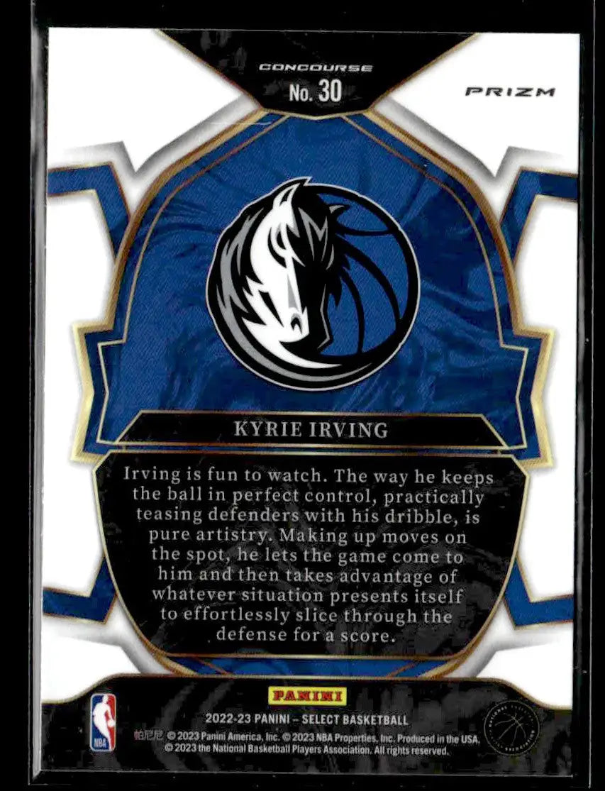 2022-23 Panini Select #30 Kyrie Irving Green Shock Prizms - Basketball Card Single