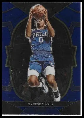 2022-23 Panini Select #9 Tyrese Maxey Blue (Retail Base)
