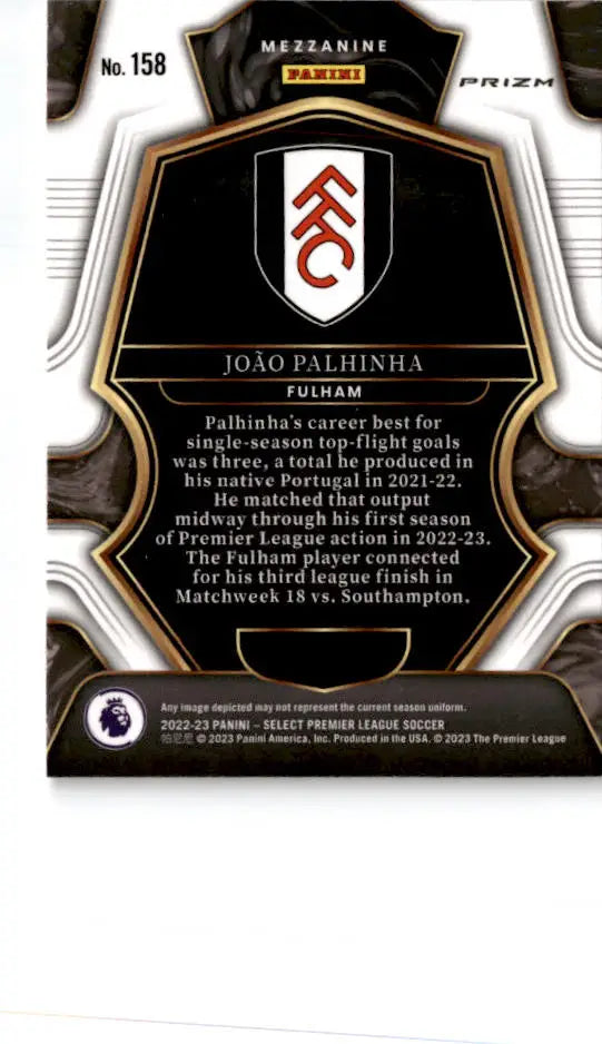 2022-23 Panini Select Premier League #158 Joao Palhinha Pink Ice - Soccer Card Single