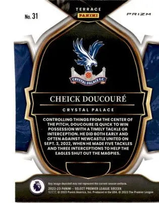 2022-23 Panini Select Premier League #31 Cheick Doucoure Pink Ice - Soccer Card Single