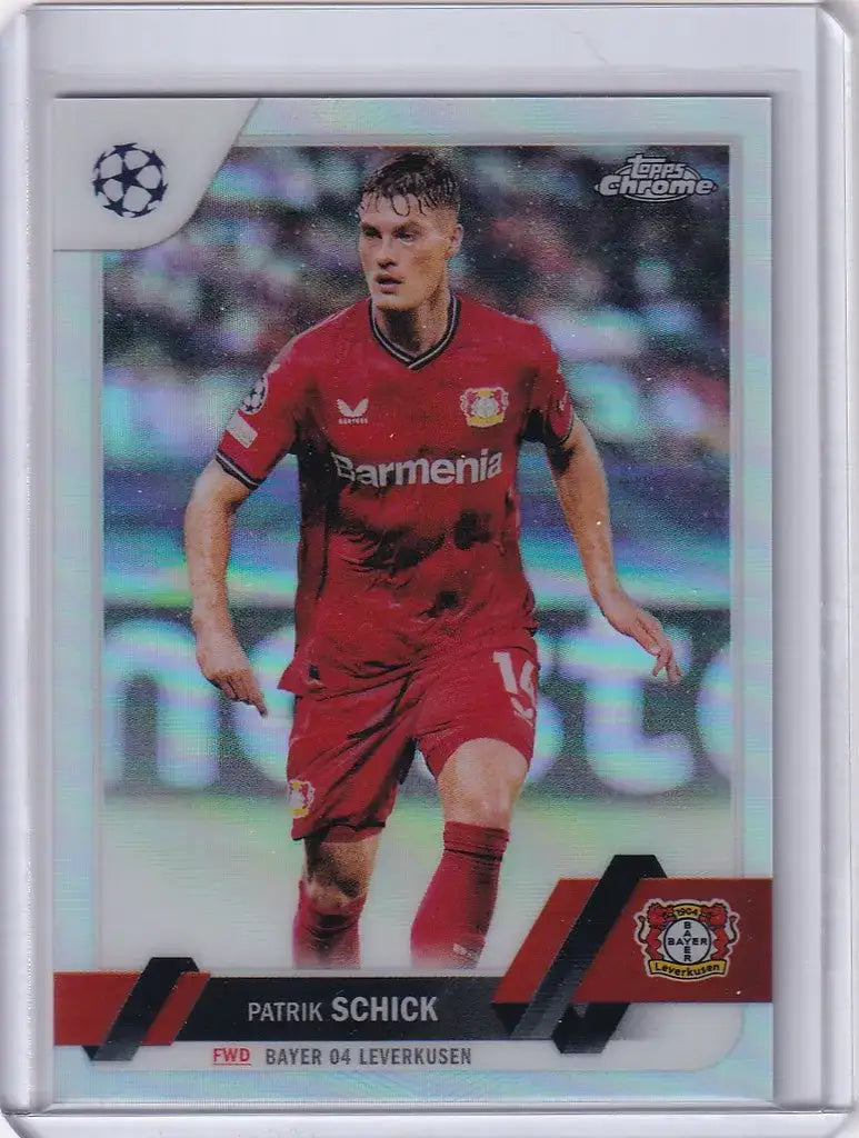 2022-23 Topps Chrome UEFA Refractor #190 Patrik Schick Bayer 04 Leverkusen