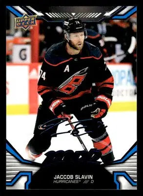 2022-23 Upper Deck MVP #101 Jaccob Slavin Blue Script - Hockey Card Single