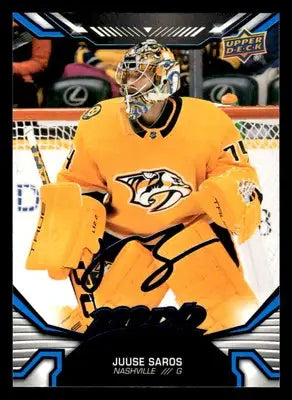 2022-23 Upper Deck MVP #119 Juuse Saros Blue Script - Hockey Card Single