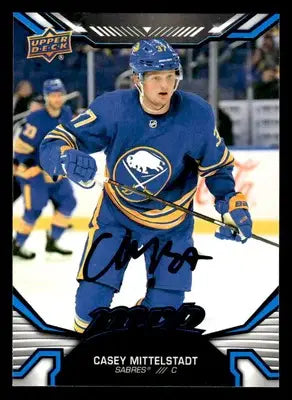 2022-23 Upper Deck MVP #130 Casey Mittelstadt Blue Script - Hockey Card Single