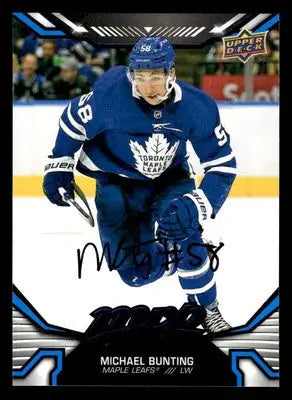 2022-23 Upper Deck MVP #132 Michael Bunting Blue Script - Hockey Card Single