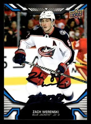 2022-23 Upper Deck MVP #146 Zach Werenski Blue Script - Hockey Card Single
