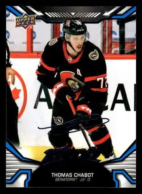 2022-23 Upper Deck MVP #163 Thomas Chabot Blue Script - Hockey Card Single