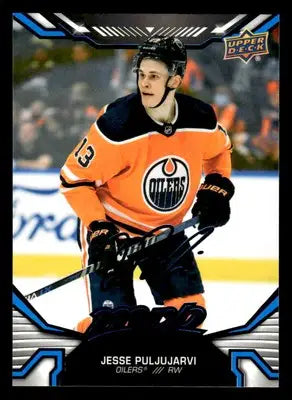 2022-23 Upper Deck MVP #180 Jesse Puljujarvi Blue Script - Hockey Card Single