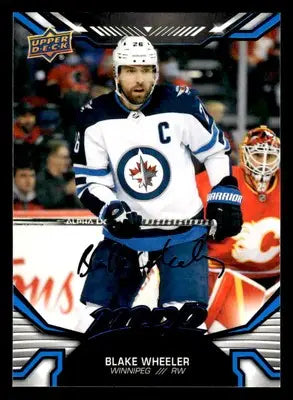 2022-23 Upper Deck MVP #186 Blake Wheeler Blue Script - Hockey Card Single
