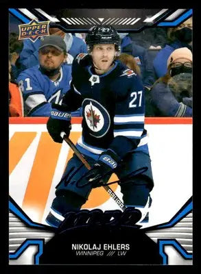 2022-23 Upper Deck MVP #189 Nikolaj Ehlers Blue Script - Hockey Card Single
