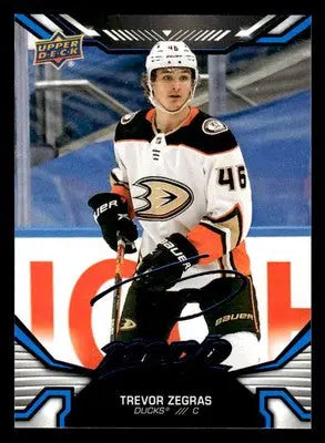 2022-23 Upper Deck MVP #199 Trevor Zegras Blue Script - Hockey Card Single