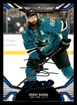 2022-23 Upper Deck MVP #20 Brent Burns Blue Script - Hockey Card Single
