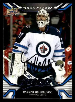 2022-23 Upper Deck MVP #205 Connor Hellebuyck Blue Script - Hockey Card Single