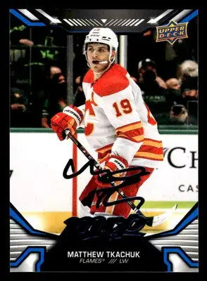 2022-23 Upper Deck MVP #206 Matthew Tkachuk Blue Script - Hockey Card Single