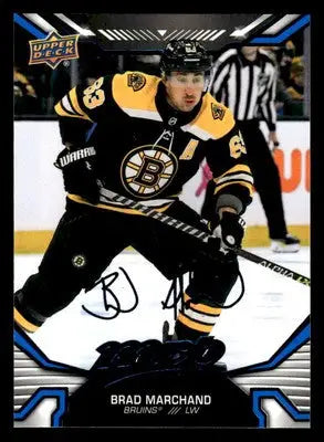 2022-23 Upper Deck MVP #214 Brad Marchand Blue Script - Hockey Card Single