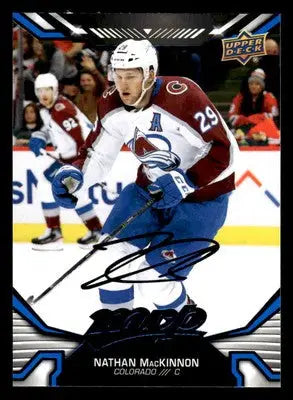 2022-23 Upper Deck MVP #216 Nathan MacKinnon Blue Script - Hockey Card Single
