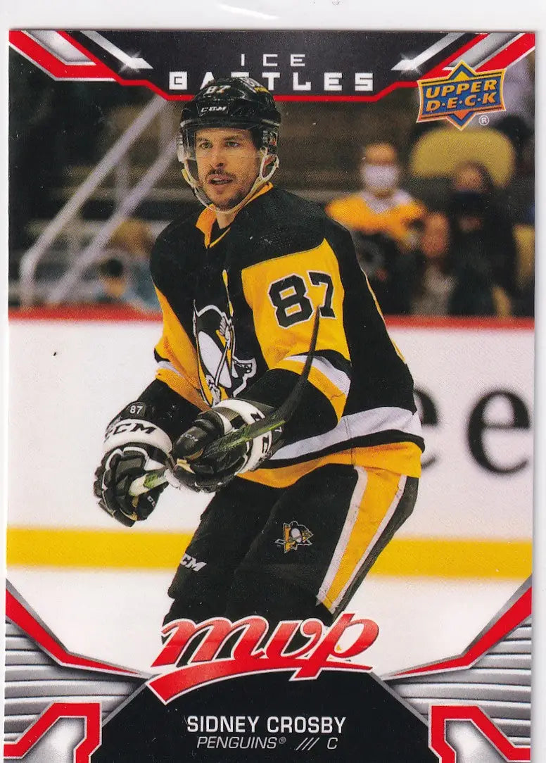 2022-23 UPPER DECK MVP #218 SIDNEY CROSBY- PENGUINS - Hockey Card Single