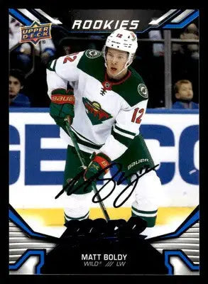 2022-23 Upper Deck MVP #222 Matt Boldy Blue Script - Hockey Card Single