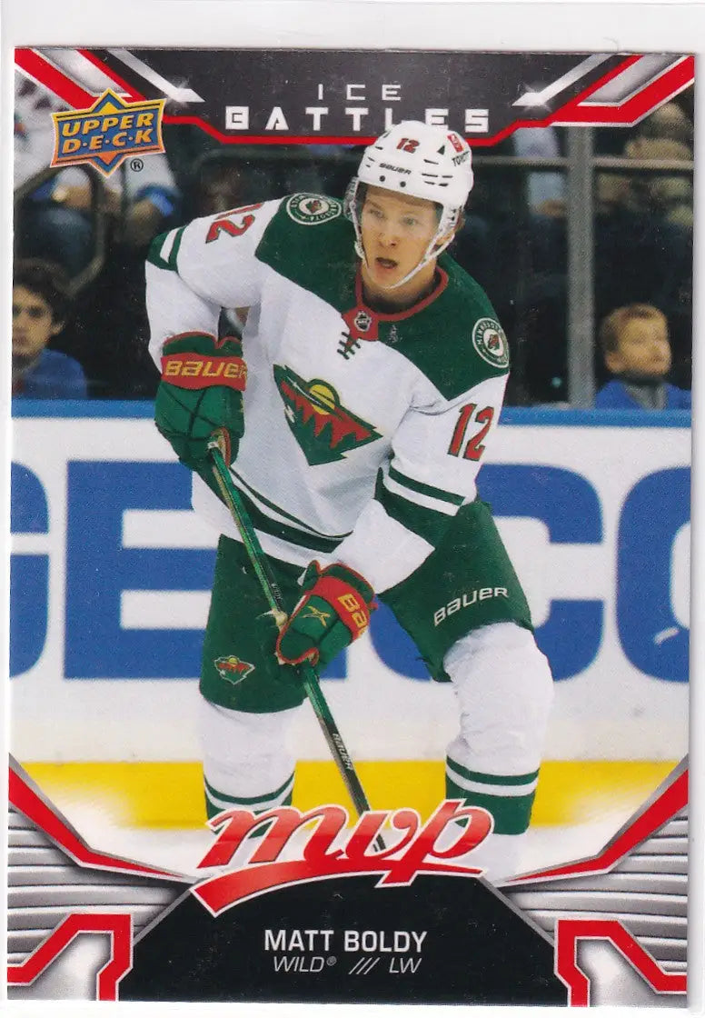 2022-23 UPPER DECK MVP #222 MATT BOLDY- WILD - Hockey Card Single