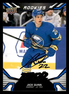 2022-23 Upper Deck MVP #228 Jack Quinn Blue Script - Hockey Card Single
