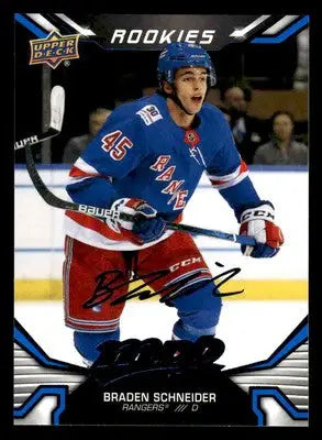 2022-23 Upper Deck MVP #232 Braden Schneider Blue Script - Hockey Card Single