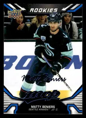 2022-23 Upper Deck MVP #244 Matty Beniers Blue Script - Hockey Card Single