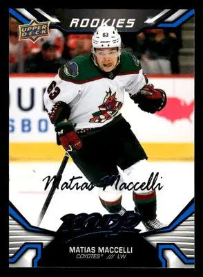 2022-23 Upper Deck MVP #248 Matias Maccelli Blue Script - Hockey Card Single