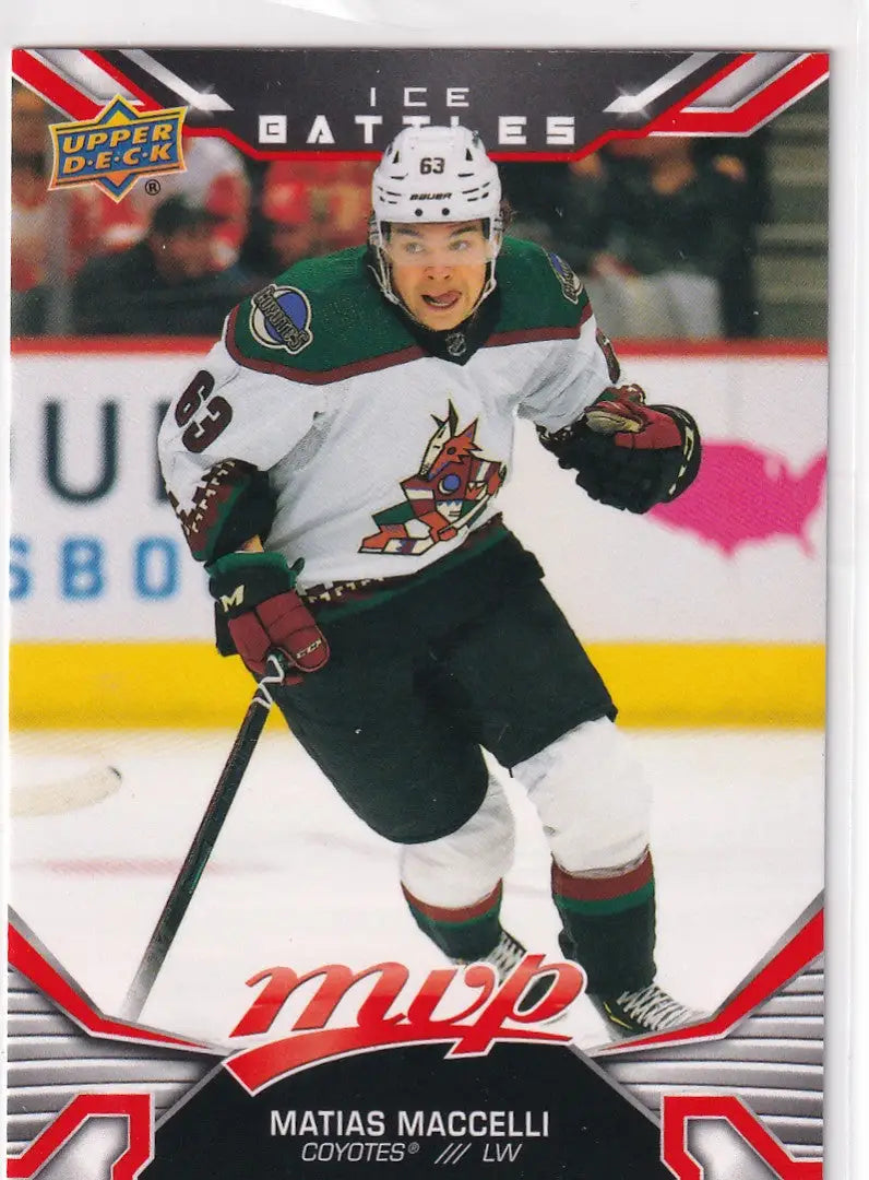 2022-23 UPPER DECK MVP #248 MATIAS MACCELLI- COYOTES - Hockey Card Single