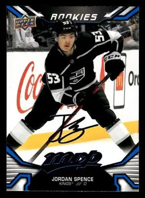 2022-23 Upper Deck MVP #249 Jordan Spence Blue Script - Hockey Card Single