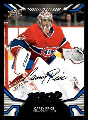 2022-23 Upper Deck MVP #3 Carey Price Blue Script - Hockey Card Single