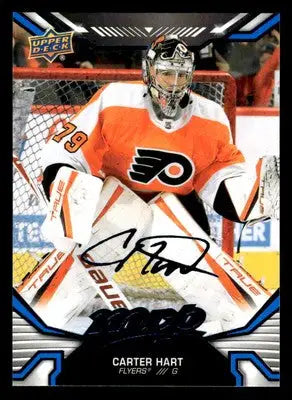 2022-23 Upper Deck MVP #31 Carter Hart Blue Script - Hockey Card Single