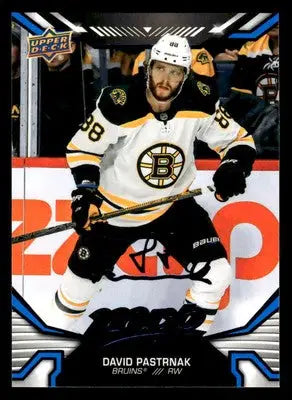 2022-23 Upper Deck MVP #5 David Pastrnak Blue Script - Hockey Card Single