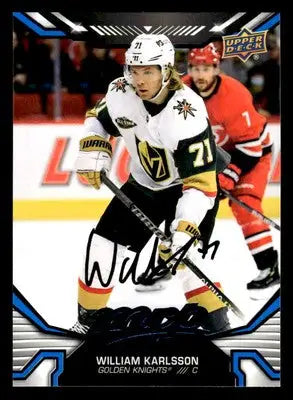 2022-23 Upper Deck MVP #54 William Karlsson Blue Script - Hockey Card Single
