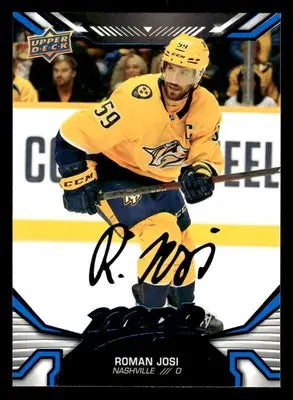 2022-23 Upper Deck MVP #56 Roman Josi Blue Script - Hockey Card Single