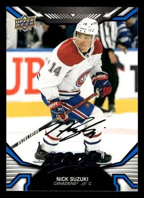 2022-23 Upper Deck MVP #58 Nick Suzuki Blue Script - Hockey Card Single