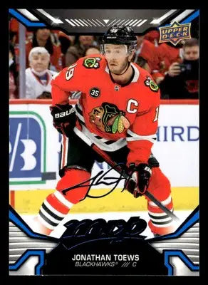 2022-23 Upper Deck MVP #6 Jonathan Toews Blue Script - Hockey Card Single