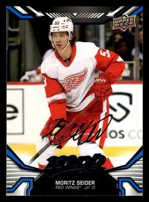 2022-23 Upper Deck MVP #65 Moritz Seider Blue Script - Hockey Card Single