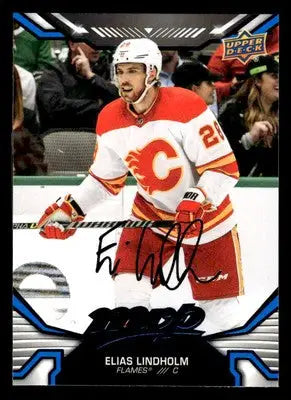 2022-23 Upper Deck MVP #74 Elias Lindholm Blue Script - Hockey Card Single