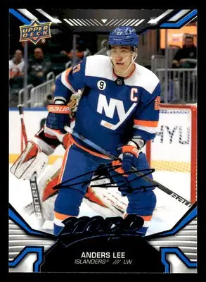 2022-23 Upper Deck MVP #92 Anders Lee Blue Script - Hockey Card Single